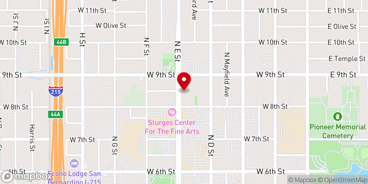 Map showing location of The Church of Pentecost USA INC-SAN BERNARDINO ASSEMBLY