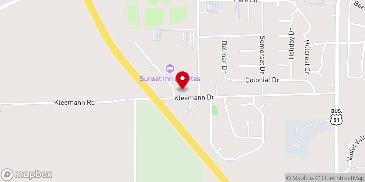 Map showing location of Saint Francis Inc