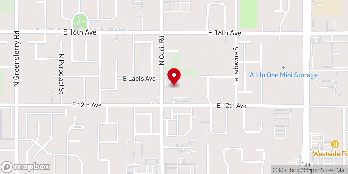 Map showing location of River of Life Friends Church
