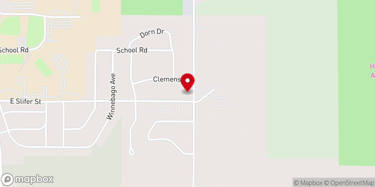 Map showing location of Cross of Christ Lutheran Church
