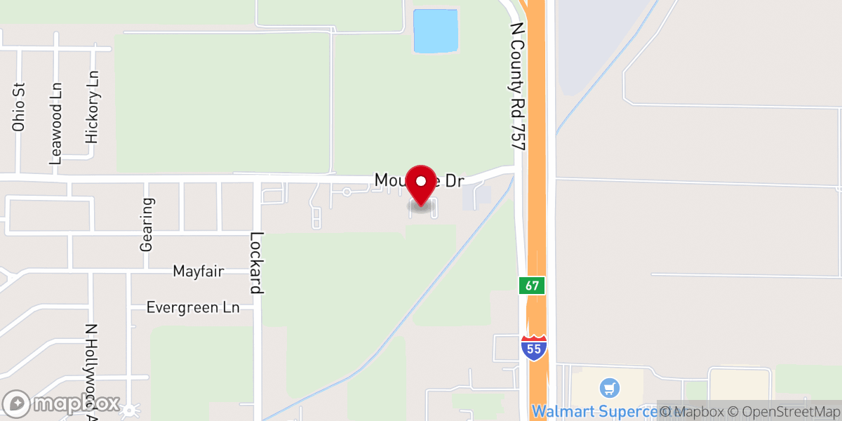 Map showing location of Grace Life Church