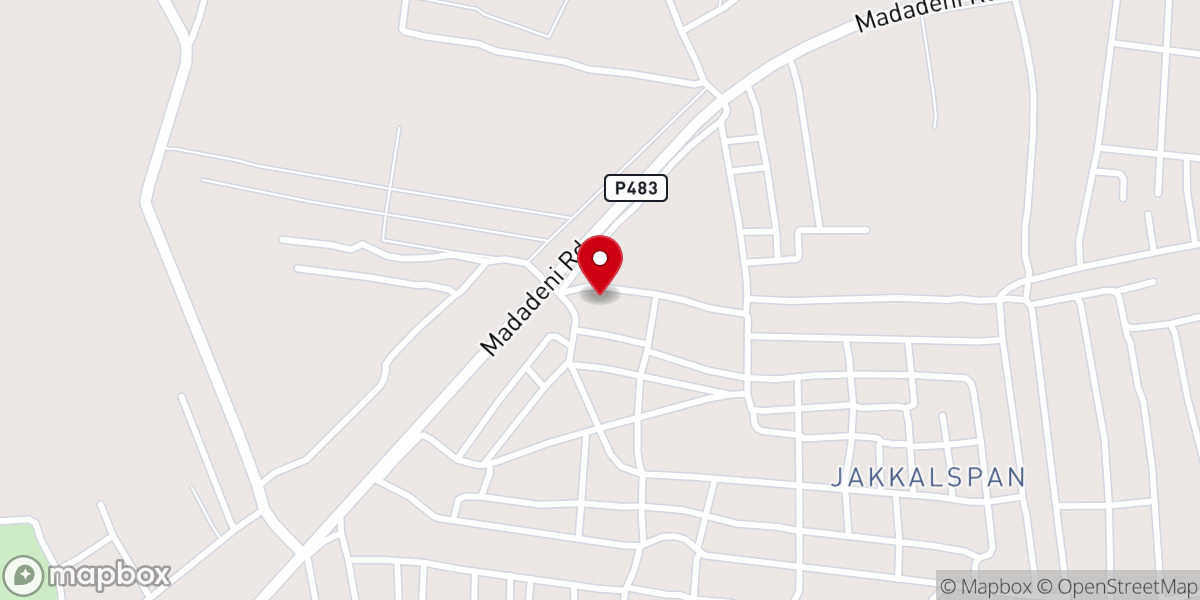 Map showing location of Enyonini Mission Church