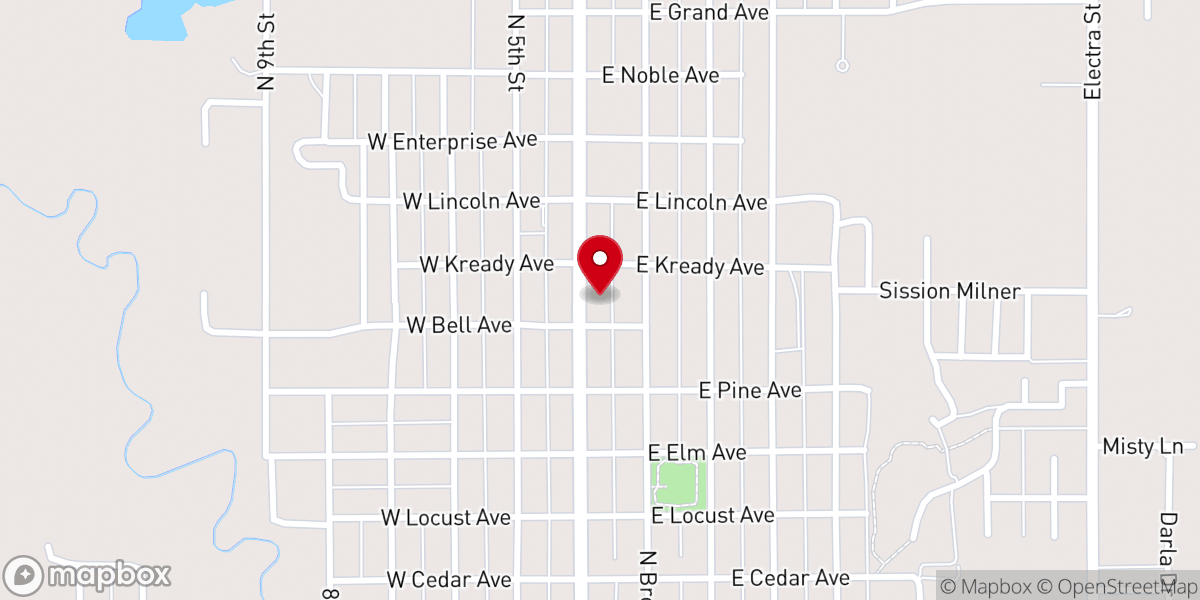 Map showing location of First United Methodist Church