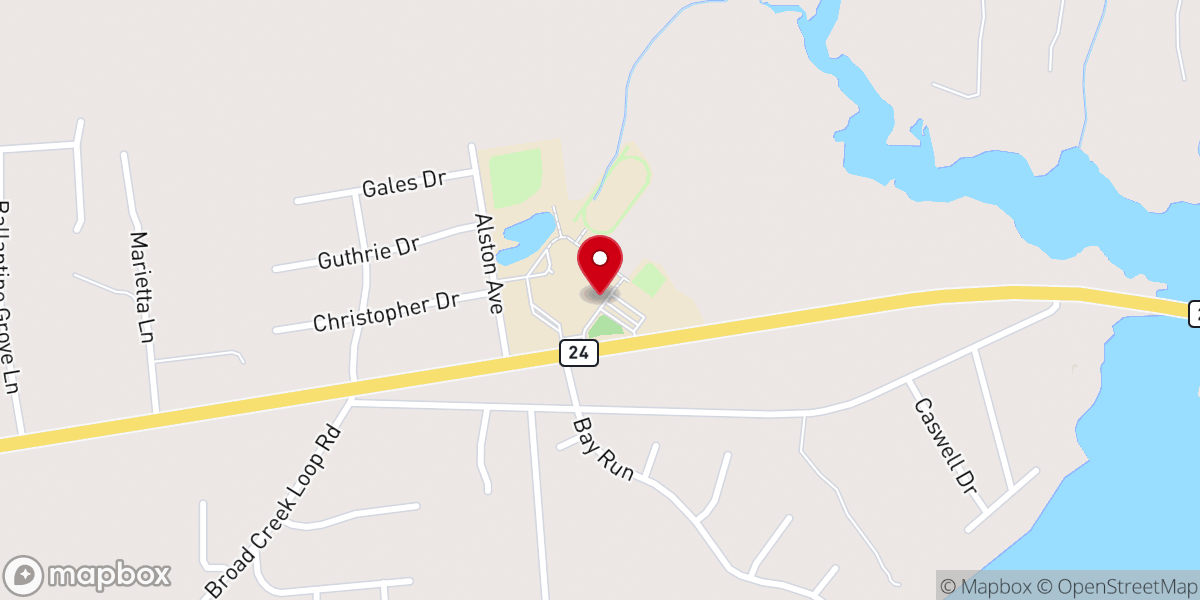 Map showing location of Local Point Church