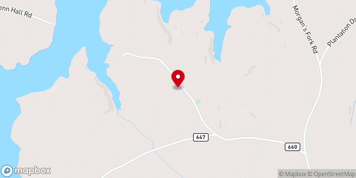 Map showing location of Penhook Free Saints Church