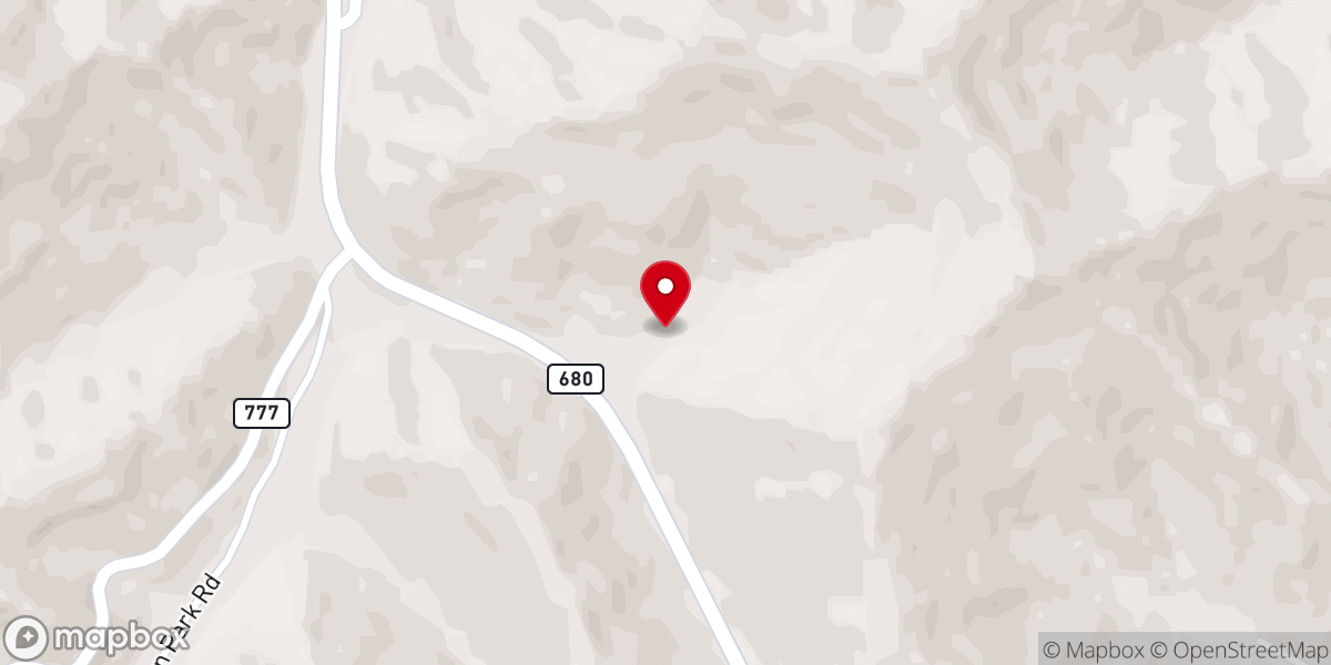 Map showing location of God's Appalachian Partnership