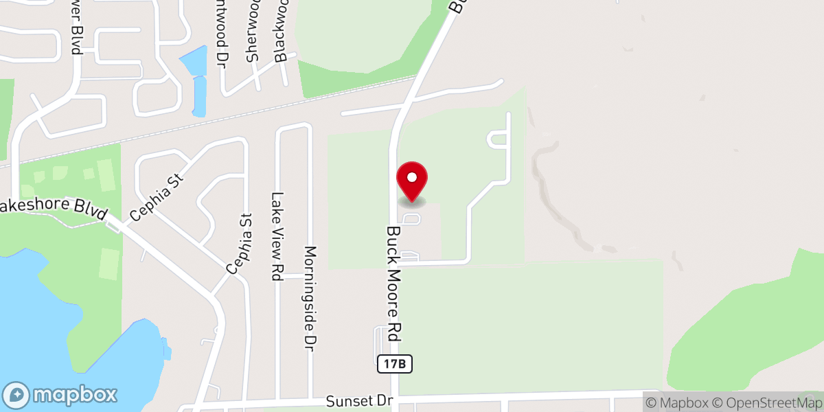 Map showing location of Church of Christ