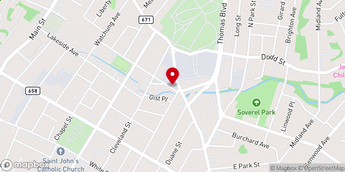 Map showing location of Anointed Pentecostal Church