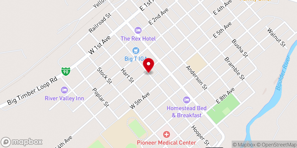 Map showing location of St Mark's Episcopal Church