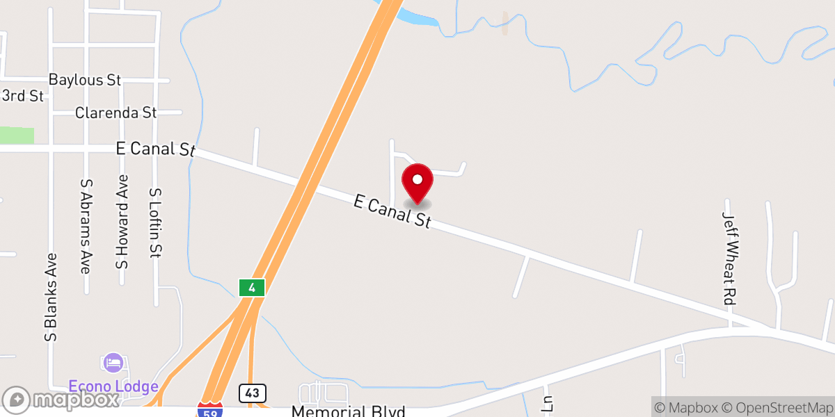 Map showing location of Church of God of Prophecy