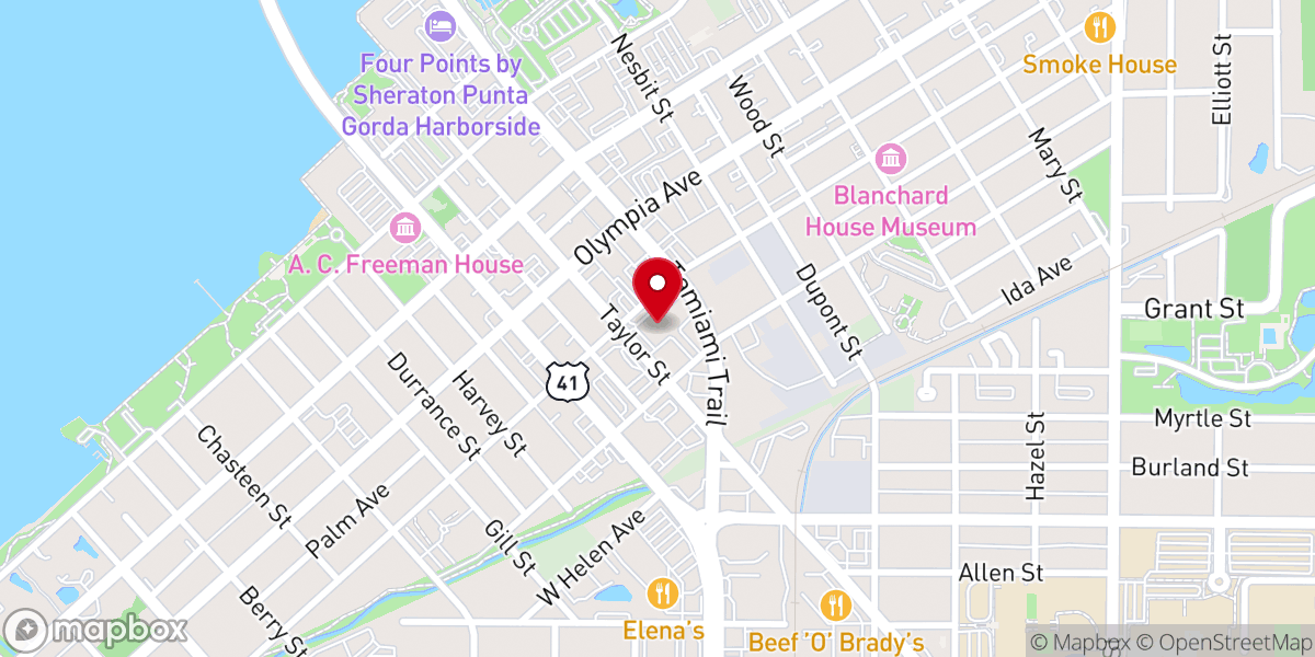 Map showing location of Charlotte County Tax Collector