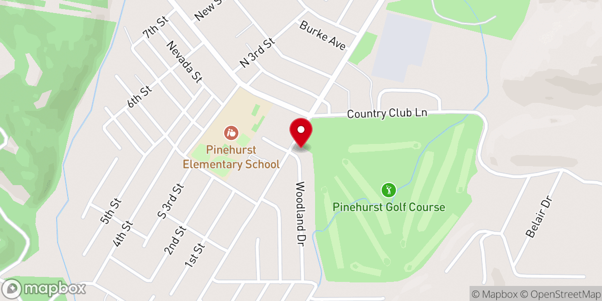 Map showing location of Our Savior Lutheran Church