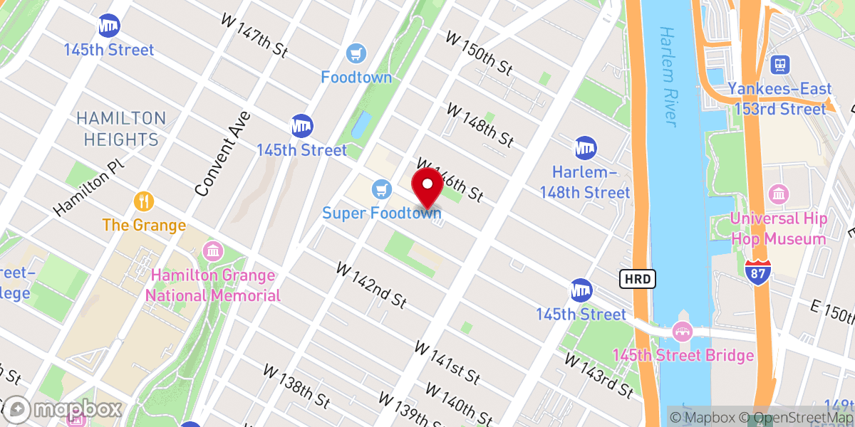Map showing location of Union Baptist Church