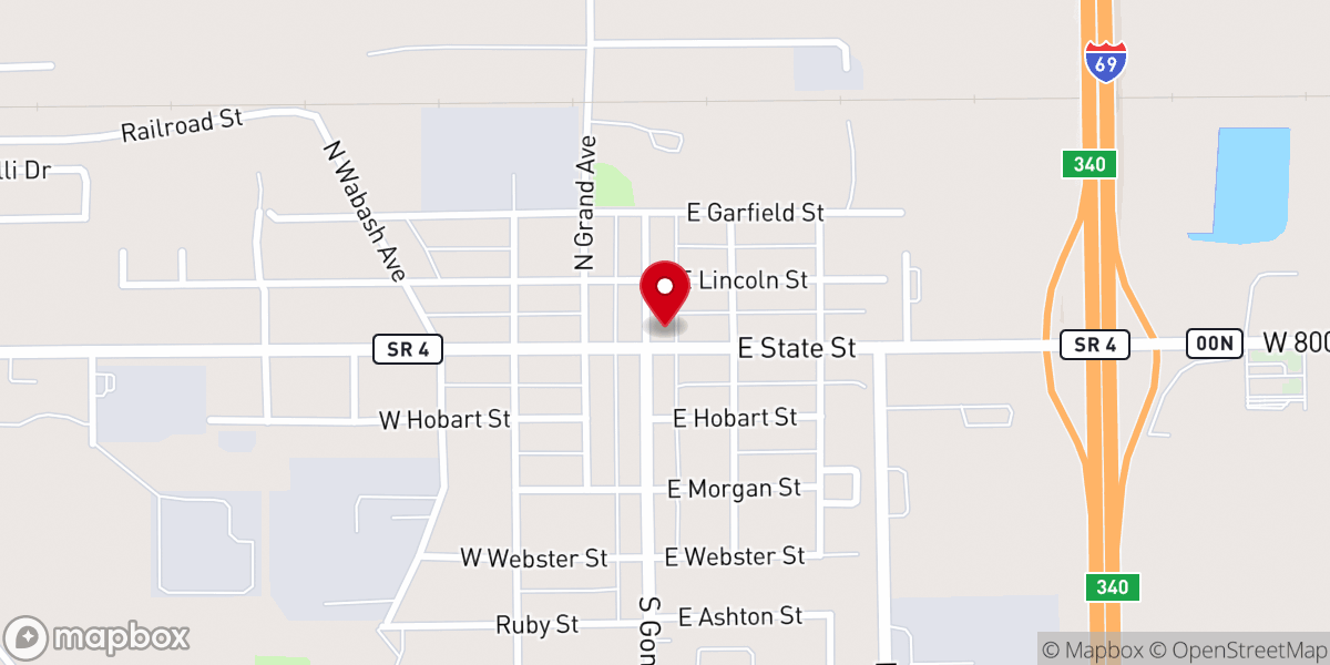 Map showing location of The Living Hope Church