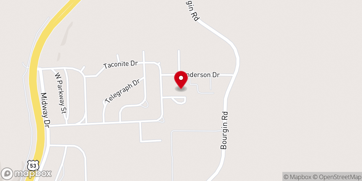 Map showing location of First Apostolic Lutheran Church