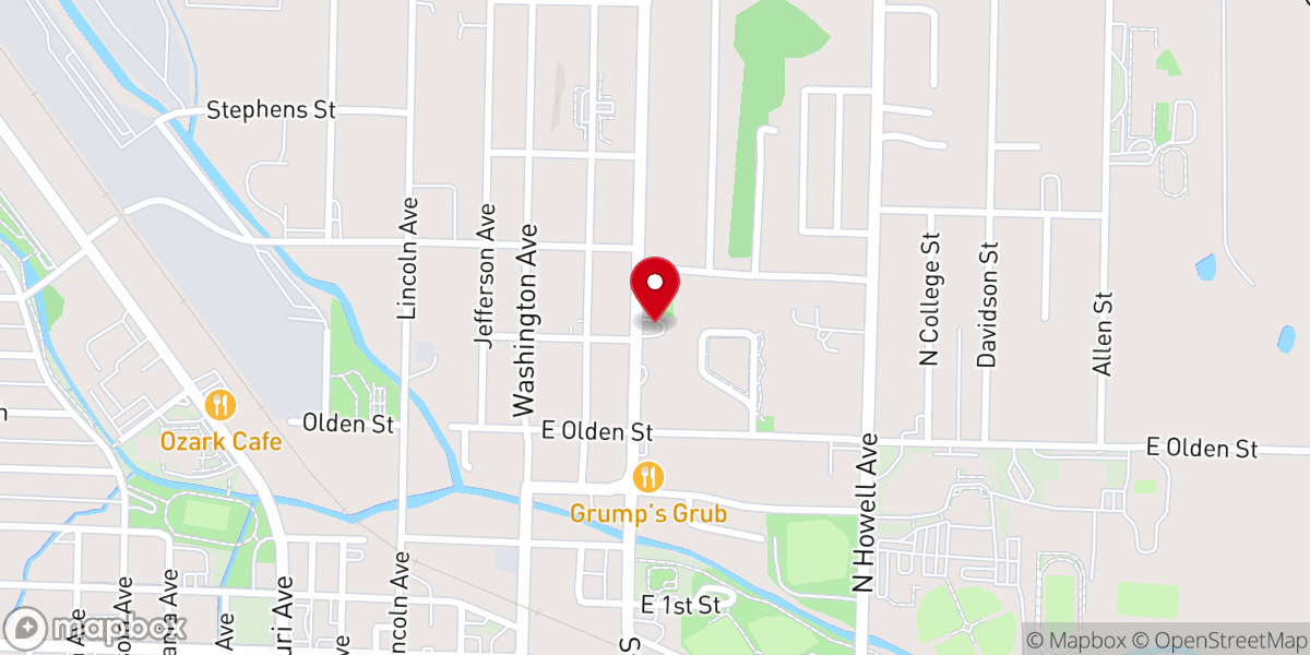 Map showing location of First Congregational Methodist
