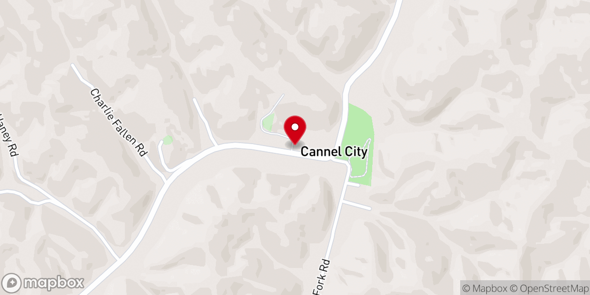 Map showing location of Cannel City Union Church