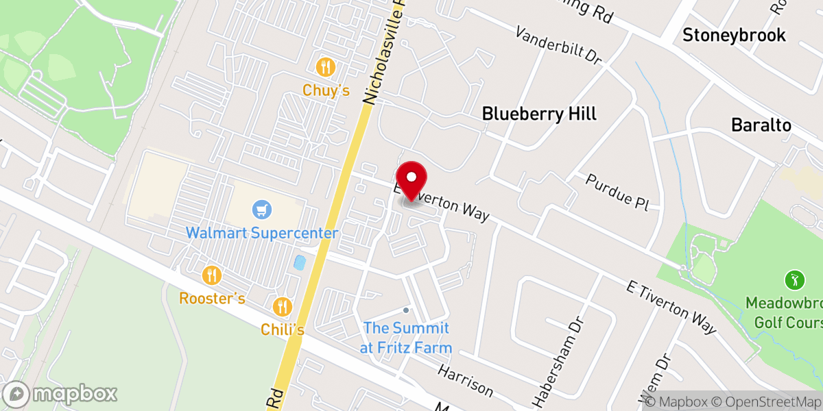 Map showing location of Devondale Baptist Church