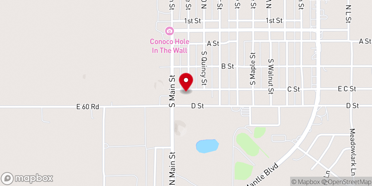 Map showing location of Faith Tabernacle