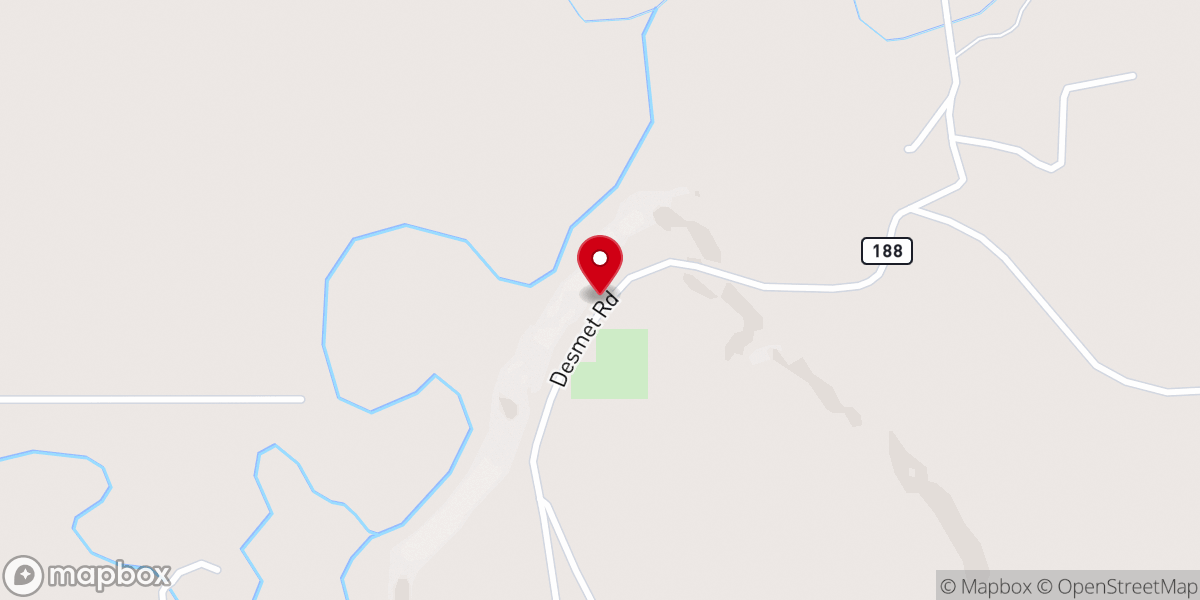 Map showing location of De Smet Monument