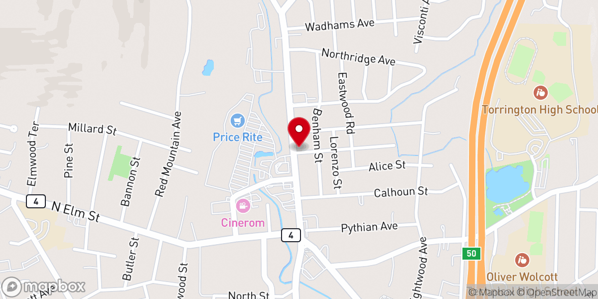 Map showing location of Freedom Hills Christian Center