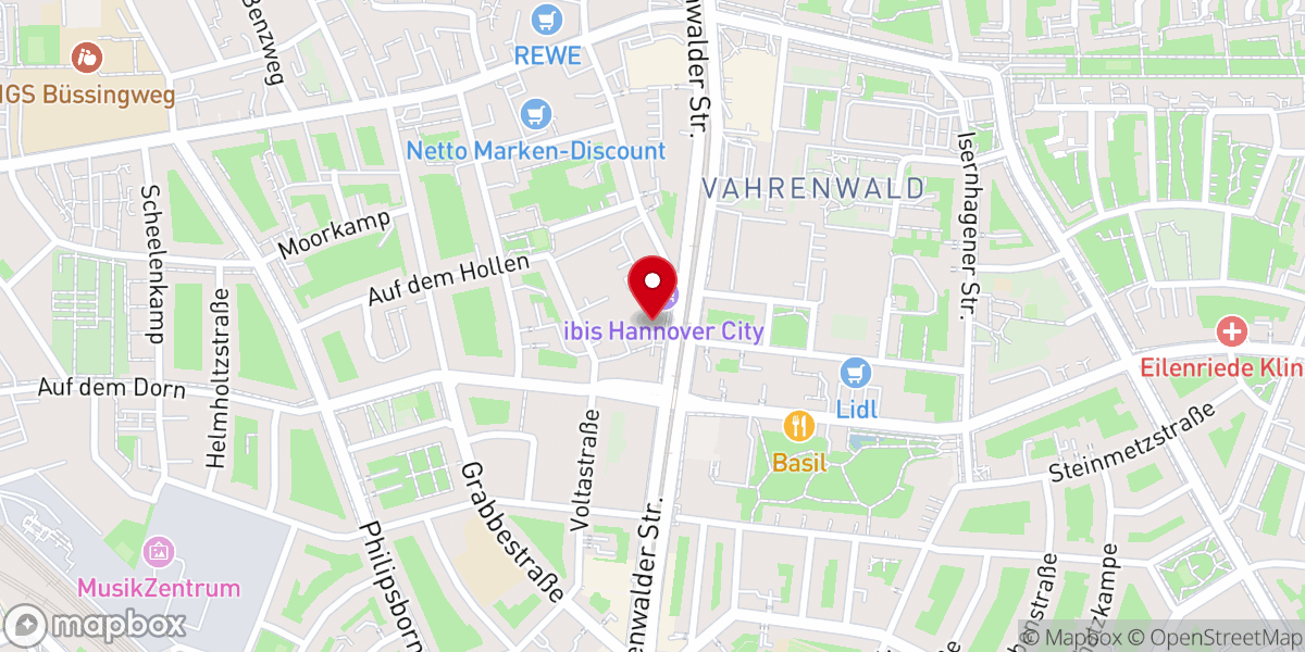 Map showing location of Landeskirchliche Gemeinschaft (LKG) Hannover الكنيسة العربية الإنجيلية في هنوفر