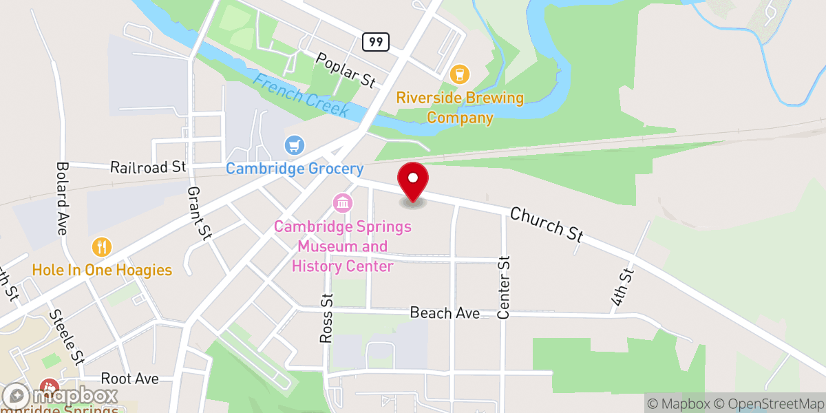 Map showing location of Christian & Missionary Alliance Church