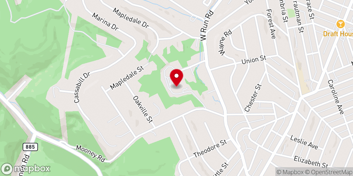 Map showing location of St John the Baptist Cathedral