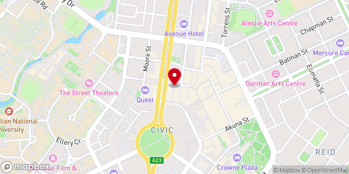 Map showing location of Church of Scientology of Australian Capital Territory
