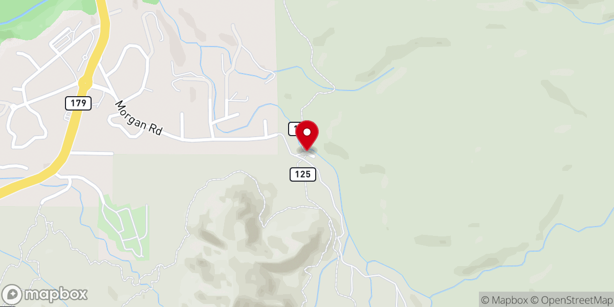 Map showing location of Broken Arrow Trail