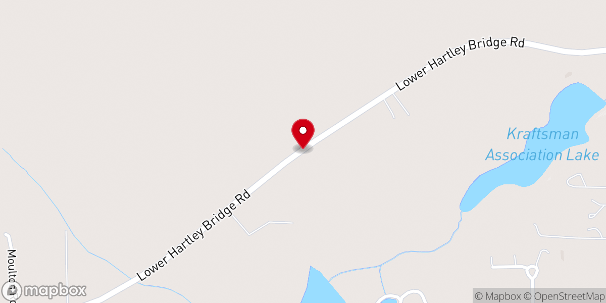Map showing location of Living Hope Baptist Church