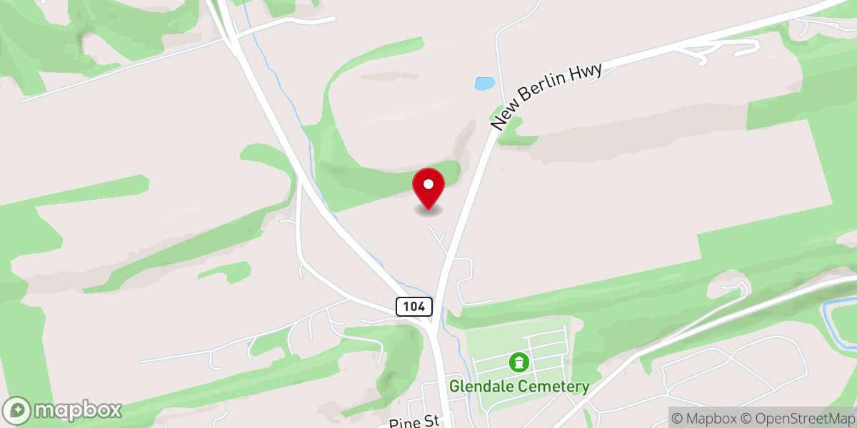 Map showing location of Shalom Mennonite Church