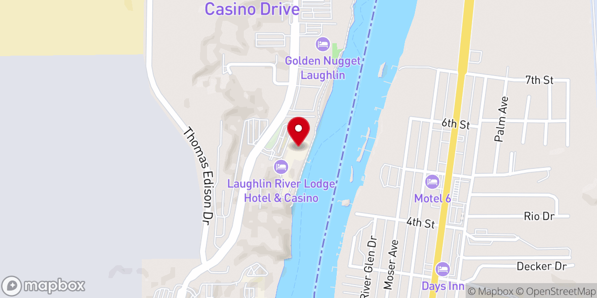 Map showing location of Rotary Club of Laughlin