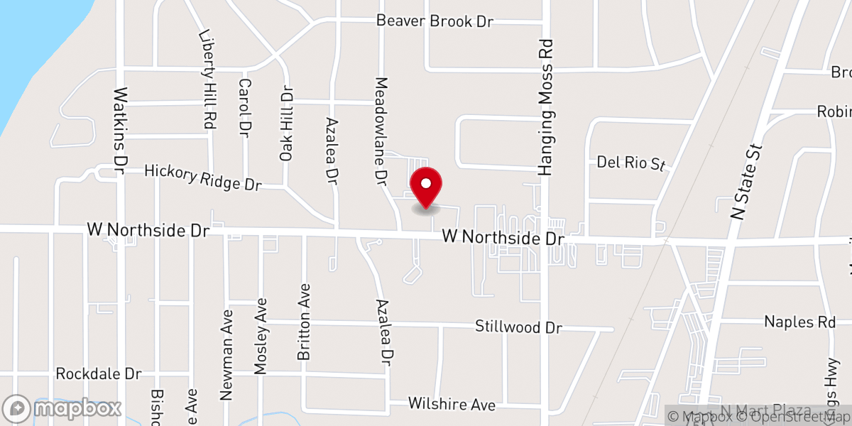 Map showing location of Cathedral A.M.E. Zion Church