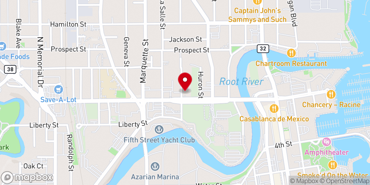 Map showing location of St. George Serbian Orthodox Church