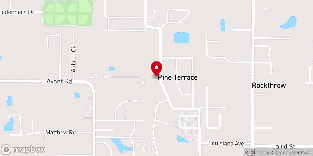 Map showing location of Claiborne Church of Christ