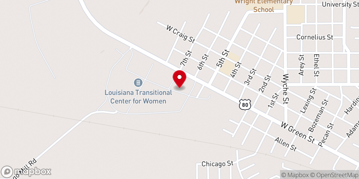 Map showing location of Madison Parish LTCW