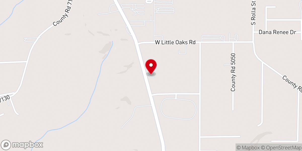 Map showing location of Grace Church Rolla
