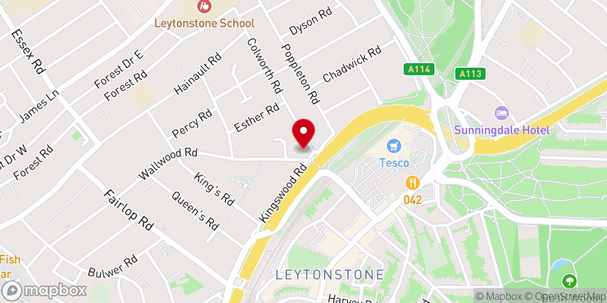 Map showing location of International Pentecostal City Mission Church London