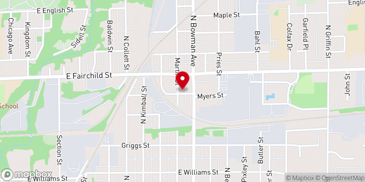 Map showing location of Freedom House of Prayer