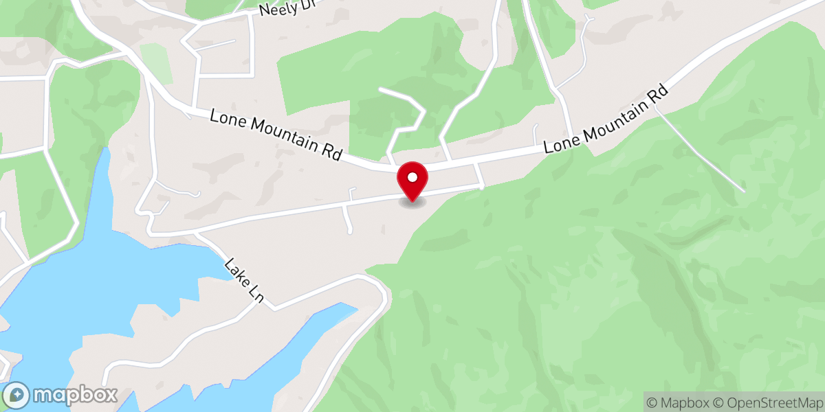 Map showing location of Straight Creek Baptist Church
