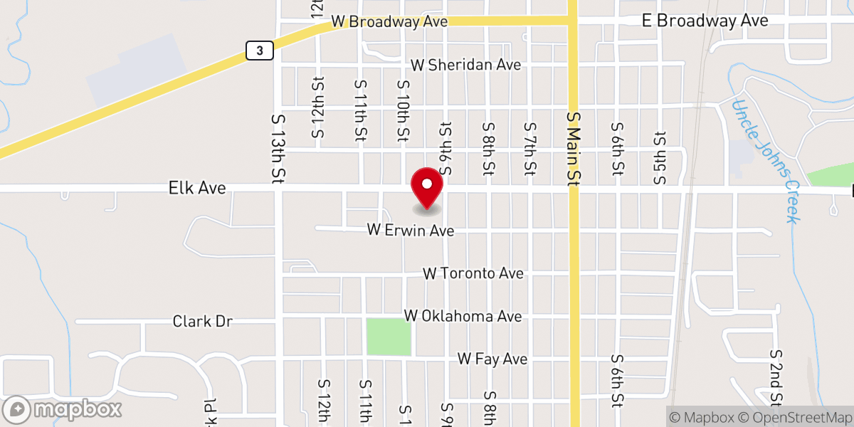 Map showing location of Kingfisher ERC