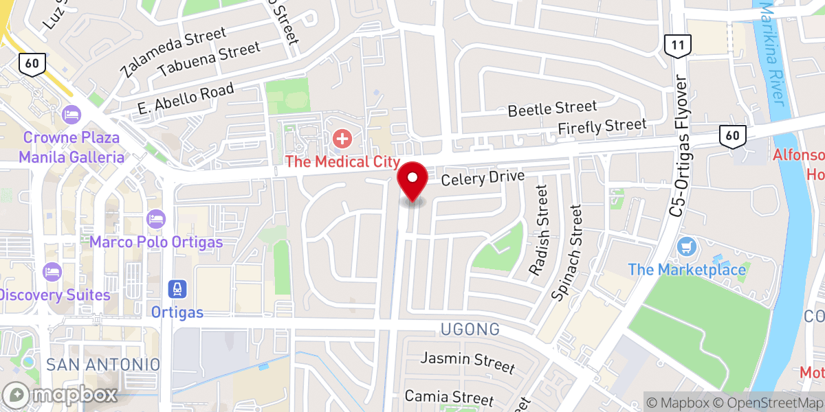 Map showing location of Bible Baptist Church