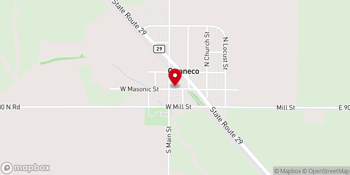Map showing location of Olde Towne Pub