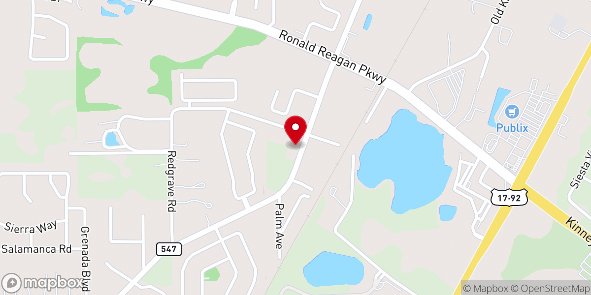 Map showing location of Loughman Baptist Church
