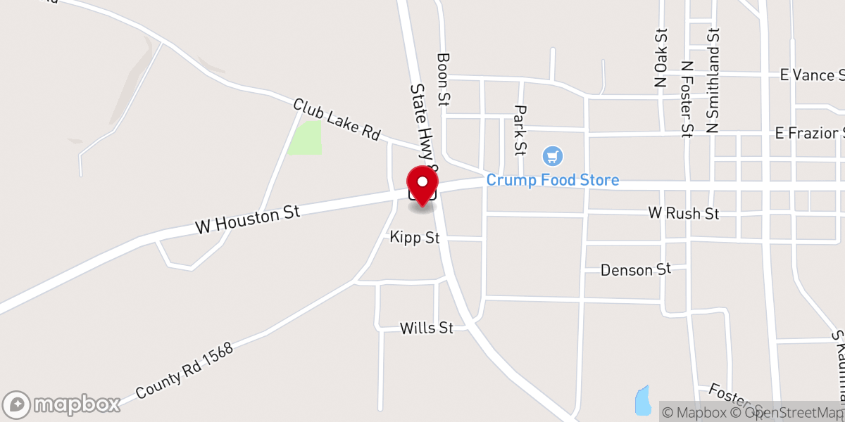 Map showing location of Enon Baptist Associates