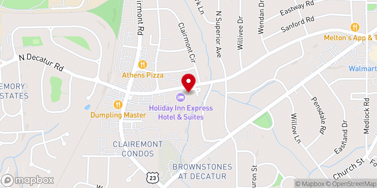 Map showing location of Veritas Church