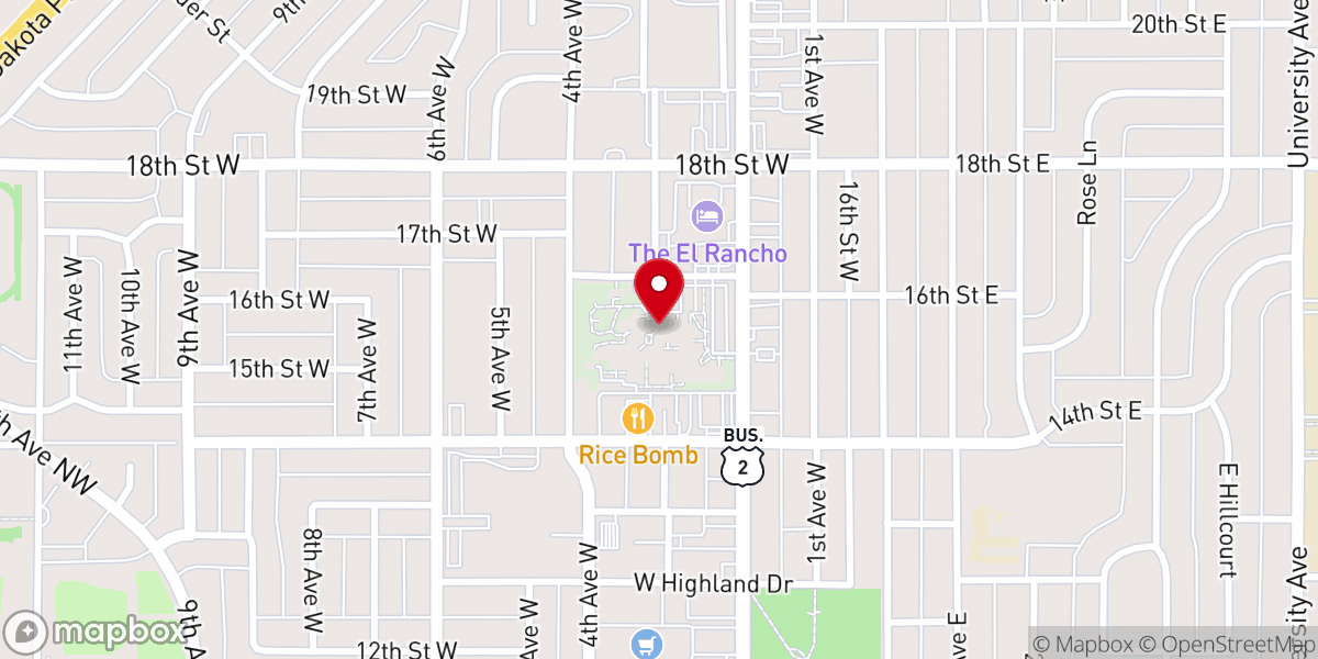 Map showing location of Bethel Lutheran Home