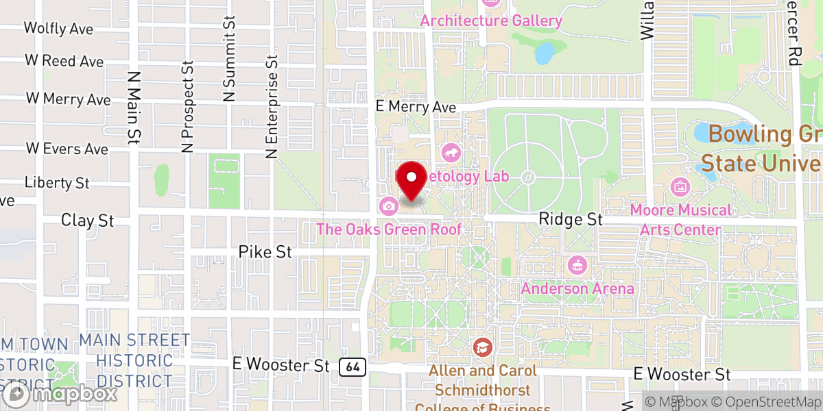 Map showing location of Social House @ The Oaks