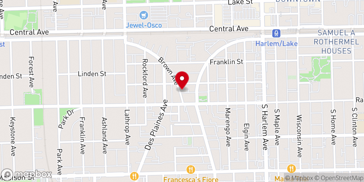 Map showing location of St. Paul Thai Church